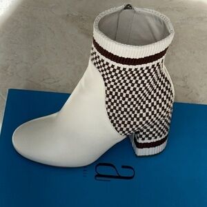 ANTOLINA NEW leather boots italy 6 IVORI​​​​​